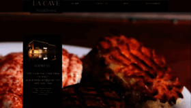 What Lacaverestaurant.com website looked like in 2018 (5 years ago)