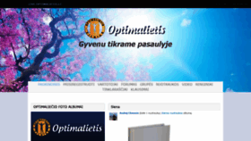 What Live.optimalietis.lt website looked like in 2018 (5 years ago)