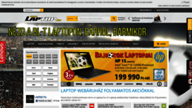 What Laptop.hu website looked like in 2018 (5 years ago)