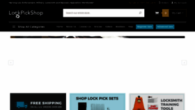 What Lockpickshop.com website looked like in 2018 (5 years ago)