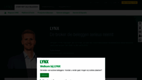 What Lynx.nl website looked like in 2018 (5 years ago)