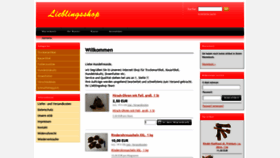 What Lieblingsshop.de website looked like in 2018 (5 years ago)