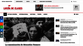 What Luchadeclases.es website looked like in 2018 (5 years ago)