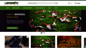 What Lawnsmith.co.uk website looked like in 2018 (7 years ago)
