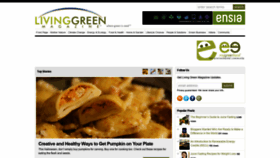 What Livinggreenmag.com website looked like in 2018 (5 years ago)
