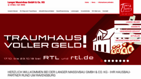 What Langer-massivbau.de website looked like in 2018 (5 years ago)