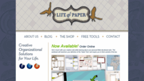 What Lifeonpaperco.com website looked like in 2018 (5 years ago)
