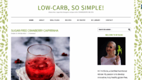 What Lowcarbsosimple.com website looked like in 2018 (5 years ago)