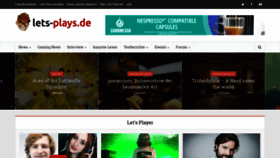 What Lets-plays.de website looked like in 2018 (5 years ago)