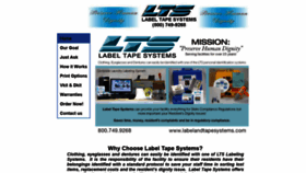What Labelandtapesystems.com website looked like in 2018 (5 years ago)