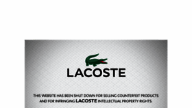 What Lacosteshoesen.com website looked like in 2018 (5 years ago)