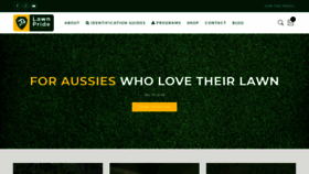 What Lawnpride.com.au website looked like in 2018 (5 years ago)