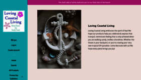 What Lovingcoastalliving.com website looked like in 2018 (5 years ago)