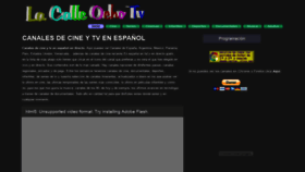 What Lacalleochotv.org website looked like in 2018 (5 years ago)