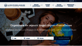 What Laroutedeslangues.com website looked like in 2018 (5 years ago)