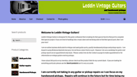 What Leddinvintageguitars.com website looked like in 2018 (5 years ago)