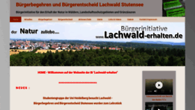 What Lachwald-erhalten.de website looked like in 2018 (5 years ago)