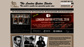 What Londonguitarstudio.com website looked like in 2018 (5 years ago)