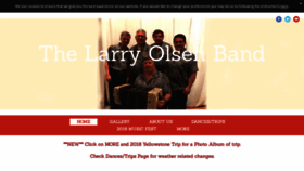 What Larryolsenband.com website looked like in 2018 (5 years ago)