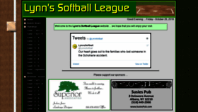 What Lynnssoftball.com website looked like in 2018 (5 years ago)