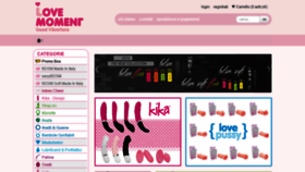 What Lovemoment.it website looked like in 2018 (5 years ago)