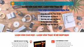 What Luanvancaohoc.com website looked like in 2018 (5 years ago)