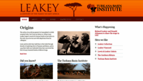 What Leakey.com website looked like in 2018 (5 years ago)