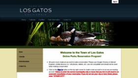 What Losgatosparks.org website looked like in 2018 (5 years ago)