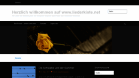 What Liederkiste.net website looked like in 2018 (5 years ago)