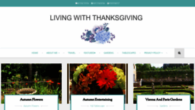 What Livingwiththanksgiving.com website looked like in 2018 (5 years ago)