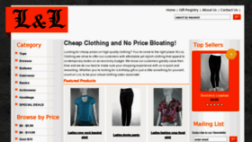 What Lnlclothing.com website looked like in 2011 (12 years ago)