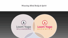 What Loomyoga.com website looked like in 2018 (5 years ago)