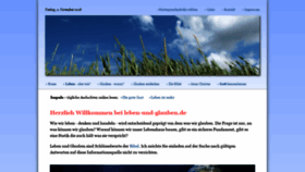 What Leben-und-glauben.de website looked like in 2018 (5 years ago)