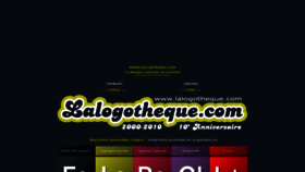 What Lalogotheque.com website looked like in 2018 (5 years ago)
