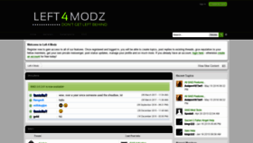 What Left4modz.com website looked like in 2018 (5 years ago)