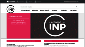What La-prepa-des-inp.fr website looked like in 2018 (5 years ago)