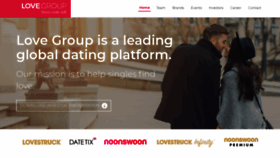 What Lovegroup.co website looked like in 2018 (7 years ago)