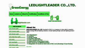 What Ledlightleader.com website looked like in 2011 (12 years ago)
