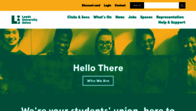 What Leedsuniversityunion.org.uk website looked like in 2018 (5 years ago)