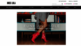 What Lolashoetique.com website looked like in 2018 (5 years ago)