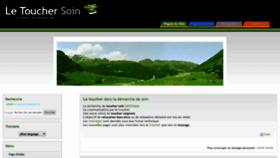 What Le-toucher-soin.fr website looked like in 2018 (5 years ago)