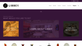 What Libbey.com website looked like in 2018 (5 years ago)