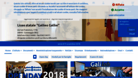 What Liceogalilei.it website looked like in 2018 (5 years ago)