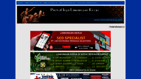 What Lokersemarang.com website looked like in 2018 (5 years ago)