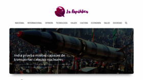 What Larepublica.es website looked like in 2018 (5 years ago)