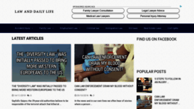 What Lawdailylife.com website looked like in 2018 (5 years ago)