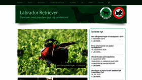 What Labrador-retriever.dk website looked like in 2018 (5 years ago)