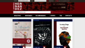 What Libreriahernandez.com website looked like in 2018 (5 years ago)
