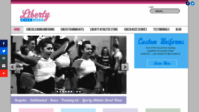 What Libertycheerwear.co.uk website looked like in 2018 (5 years ago)