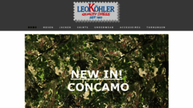 What Leokoehler.com website looked like in 2018 (5 years ago)